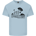 Powered Paragliding Evolution Paraglider Mens Cotton T-Shirt Tee Top Light Blue