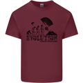 Powered Paragliding Evolution Paraglider Mens Cotton T-Shirt Tee Top Maroon