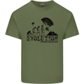 Powered Paragliding Evolution Paraglider Mens Cotton T-Shirt Tee Top Military Green