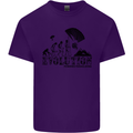 Powered Paragliding Evolution Paraglider Mens Cotton T-Shirt Tee Top Purple