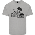 Powered Paragliding Evolution Paraglider Mens Cotton T-Shirt Tee Top Sports Grey
