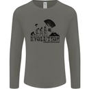 Powered Paragliding Evolution Paraglider Mens Long Sleeve T-Shirt Charcoal
