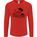 Powered Paragliding Evolution Paraglider Mens Long Sleeve T-Shirt Red