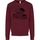 Powered Paragliding Evolution Paraglider Mens Sweatshirt Jumper Maroon