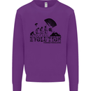 Powered Paragliding Evolution Paraglider Mens Sweatshirt Jumper Purple