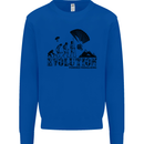 Powered Paragliding Evolution Paraglider Mens Sweatshirt Jumper Royal Blue