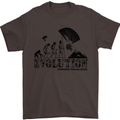 Powered Paragliding Evolution Paraglider Mens T-Shirt Cotton Gildan Dark Chocolate
