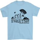 Powered Paragliding Evolution Paraglider Mens T-Shirt Cotton Gildan Light Blue