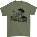 Powered Paragliding Evolution Paraglider Mens T-Shirt Cotton Gildan Military Green
