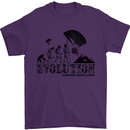 Powered Paragliding Evolution Paraglider Mens T-Shirt Cotton Gildan Purple