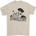 Powered Paragliding Evolution Paraglider Mens T-Shirt Cotton Gildan Sand