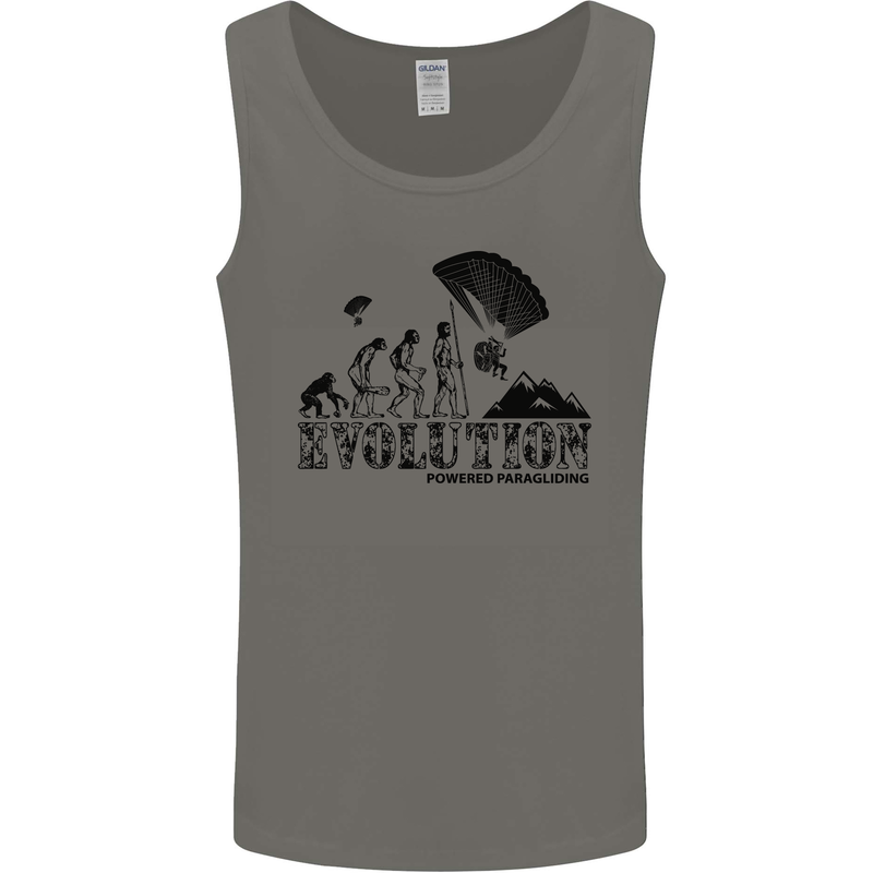 Powered Paragliding Evolution Paraglider Mens Vest Tank Top Charcoal