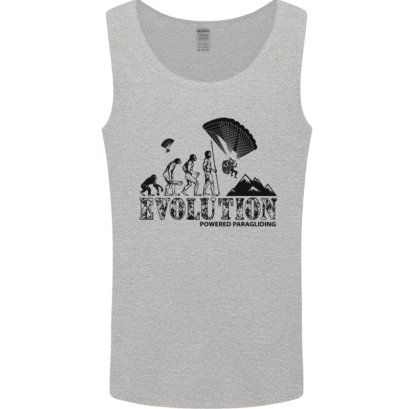 Powered Paragliding Evolution Paraglider Mens Vest Tank Top Sports Grey