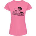 Powered Paragliding Evolution Paraglider Womens Petite Cut T-Shirt Azalea