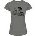 Powered Paragliding Evolution Paraglider Womens Petite Cut T-Shirt Charcoal