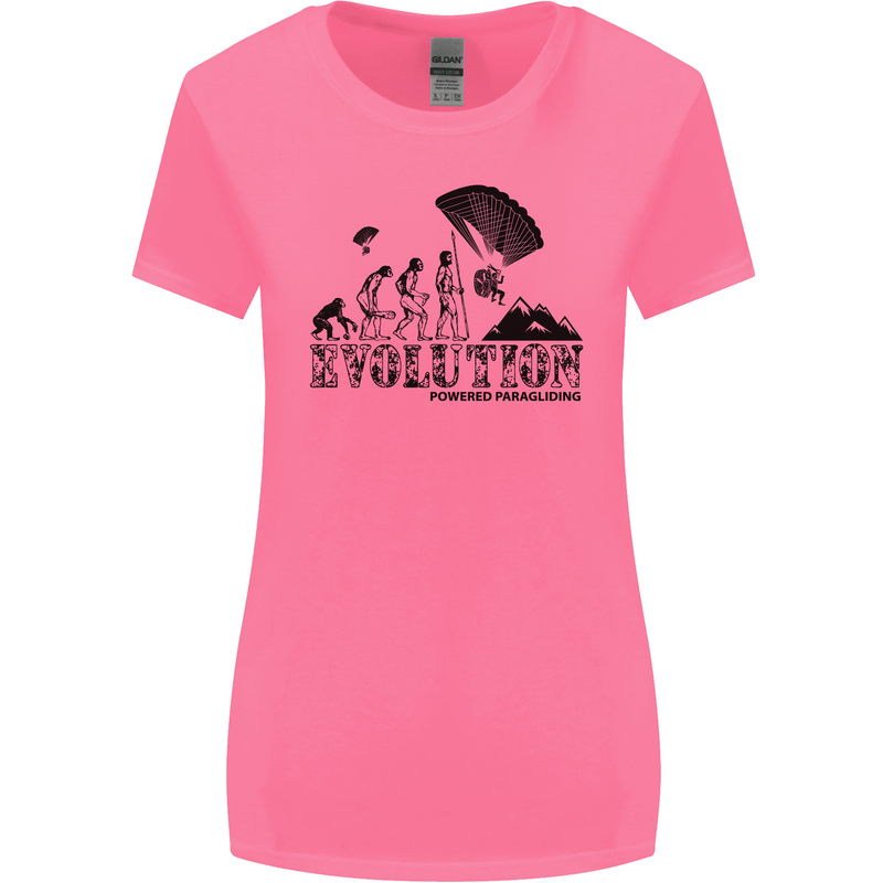 Powered Paragliding Evolution Paraglider Womens Wider Cut T-Shirt Azalea