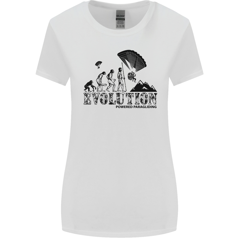 Powered Paragliding Evolution Paraglider Womens Wider Cut T-Shirt White
