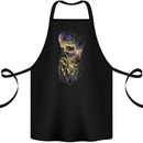Praying Skull Gothic Biker Heavy Metal Rock Cotton Apron 100% Organic Black