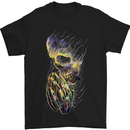 Praying Skull Gothic Biker Heavy Metal Rock Mens T-Shirt Cotton Gildan Black
