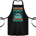 Praying and Meditation Space Universe Yoga Cotton Apron 100% Organic Black