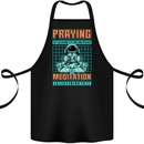 Praying and Meditation Space Universe Yoga Cotton Apron 100% Organic Black
