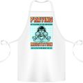Praying and Meditation Space Universe Yoga Cotton Apron 100% Organic White