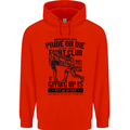 Pride MMA Muay Thai Mixed Martial Arts Childrens Kids Hoodie Bright Red