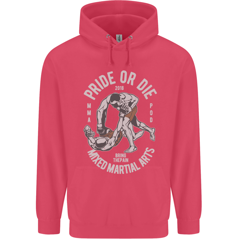 Pride MMA Muay Thai Mixed Martial Arts Childrens Kids Hoodie Heliconia