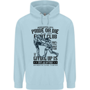 Pride MMA Muay Thai Mixed Martial Arts Childrens Kids Hoodie Light Blue
