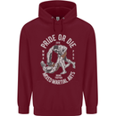 Pride MMA Muay Thai Mixed Martial Arts Childrens Kids Hoodie Maroon