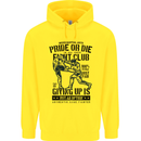 Pride MMA Muay Thai Mixed Martial Arts Childrens Kids Hoodie Yellow