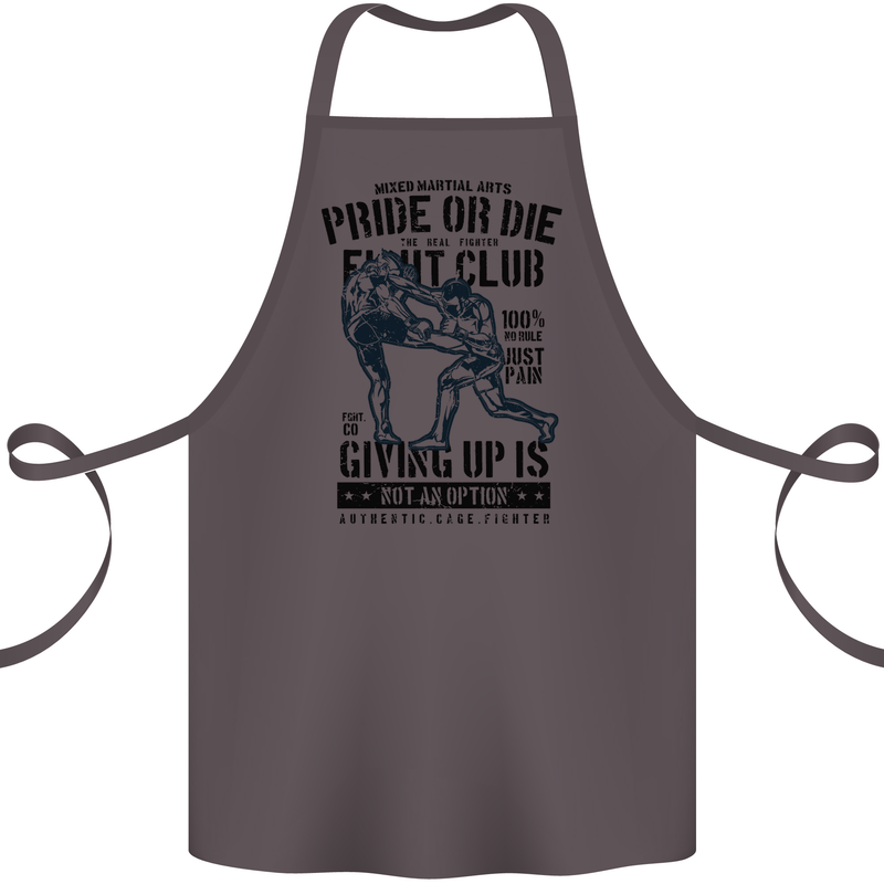 Pride MMA Muay Thai Mixed Martial Arts Cotton Apron 100% Organic Dark Grey