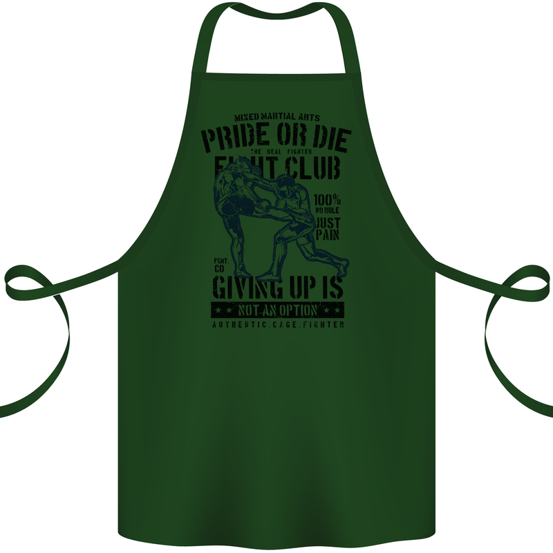 Pride MMA Muay Thai Mixed Martial Arts Cotton Apron 100% Organic Forest Green