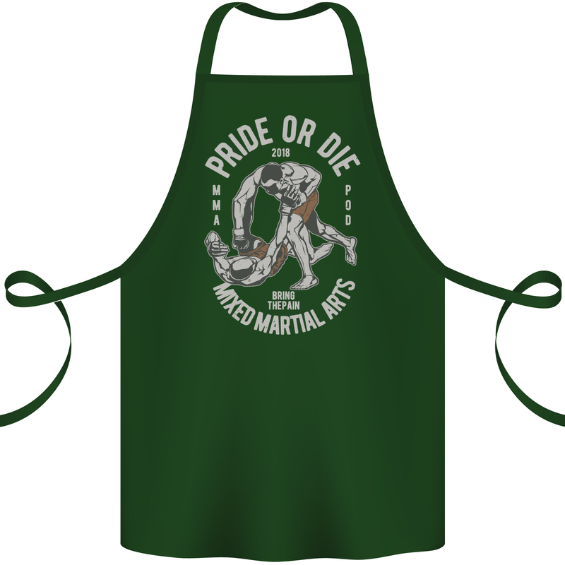 Pride MMA Muay Thai Mixed Martial Arts Cotton Apron 100% Organic Forest Green