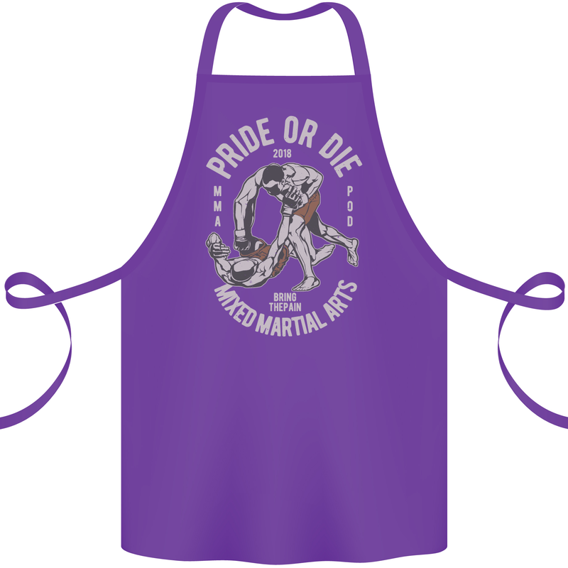 Pride MMA Muay Thai Mixed Martial Arts Cotton Apron 100% Organic Purple