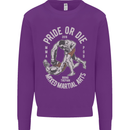 Pride MMA Muay Thai Mixed Martial Arts Kids Sweatshirt Jumper Purple