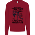 Pride MMA Muay Thai Mixed Martial Arts Kids Sweatshirt Jumper Red