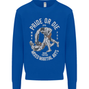 Pride MMA Muay Thai Mixed Martial Arts Kids Sweatshirt Jumper Royal Blue