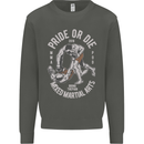 Pride MMA Muay Thai Mixed Martial Arts Kids Sweatshirt Jumper Storm Grey