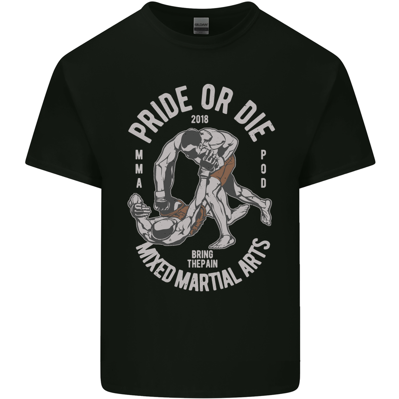 Pride MMA Muay Thai Mixed Martial Arts Kids T-Shirt Childrens Black