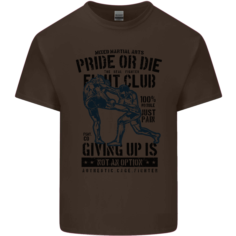 Pride MMA Muay Thai Mixed Martial Arts Kids T-Shirt Childrens Chocolate