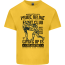 Pride MMA Muay Thai Mixed Martial Arts Kids T-Shirt Childrens Yellow