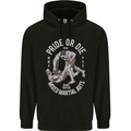 Pride MMA Muay Thai Mixed Martial Arts Mens 80% Cotton Hoodie Black