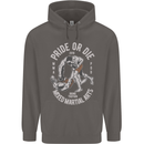 Pride MMA Muay Thai Mixed Martial Arts Mens 80% Cotton Hoodie Charcoal