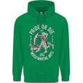 Pride MMA Muay Thai Mixed Martial Arts Mens 80% Cotton Hoodie Irish Green