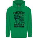 Pride MMA Muay Thai Mixed Martial Arts Mens 80% Cotton Hoodie Irish Green