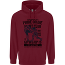 Pride MMA Muay Thai Mixed Martial Arts Mens 80% Cotton Hoodie Maroon