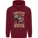 Pride MMA Muay Thai Mixed Martial Arts Mens 80% Cotton Hoodie Maroon