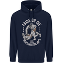 Pride MMA Muay Thai Mixed Martial Arts Mens 80% Cotton Hoodie Navy Blue