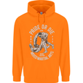 Pride MMA Muay Thai Mixed Martial Arts Mens 80% Cotton Hoodie Orange